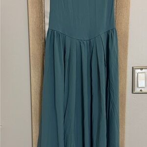 HALARA Strapless Teal Dress